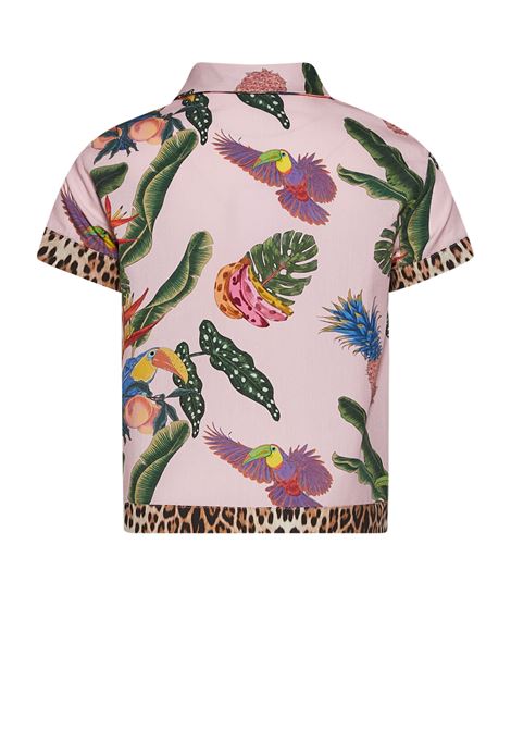 Camicia con stampa ROBERTO CAVALLI KIDS | CGP26052CAF7TR.B.ROSE